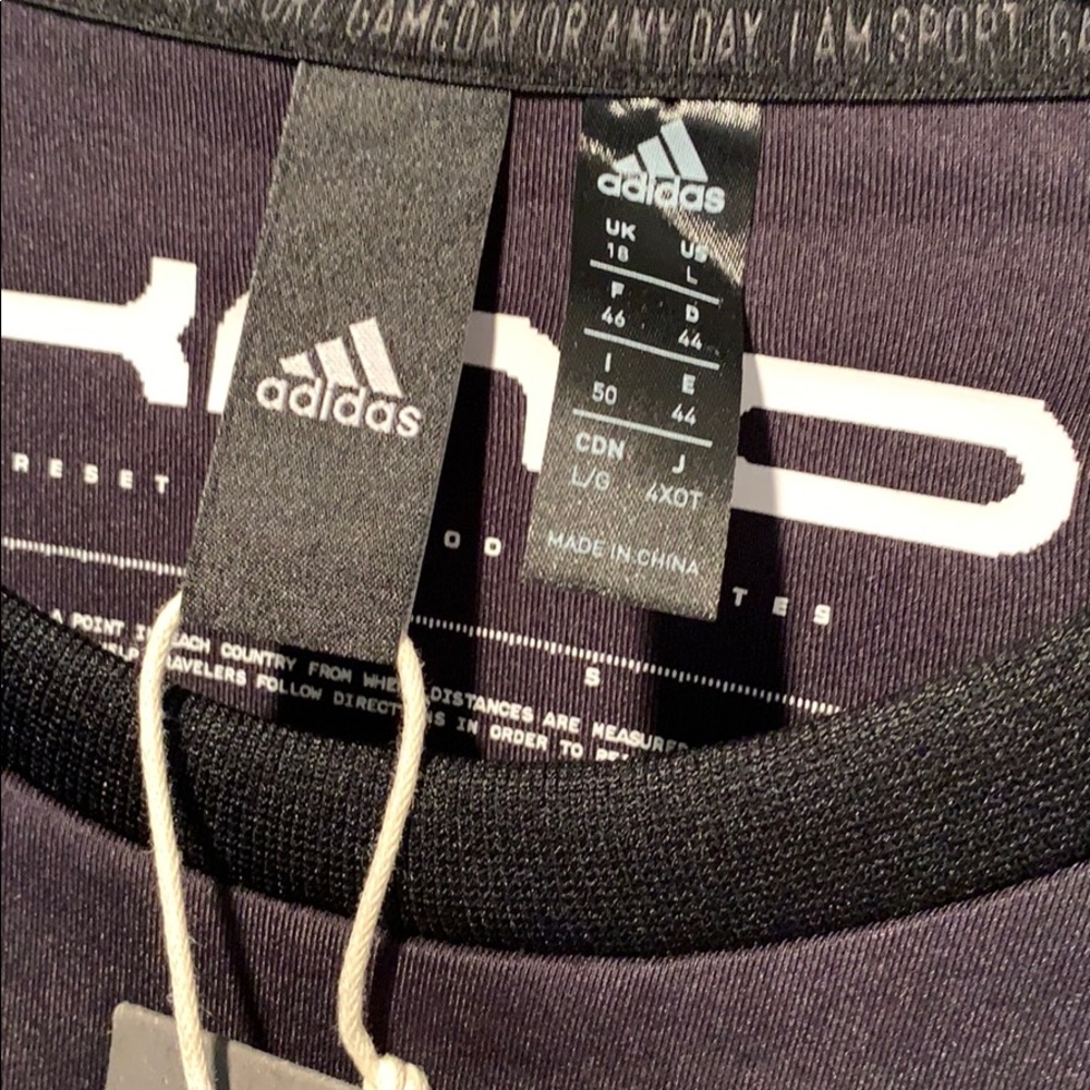 ADIDAS Cropped Sweatshirt Top Long Sleeve - Picture 7 of 11